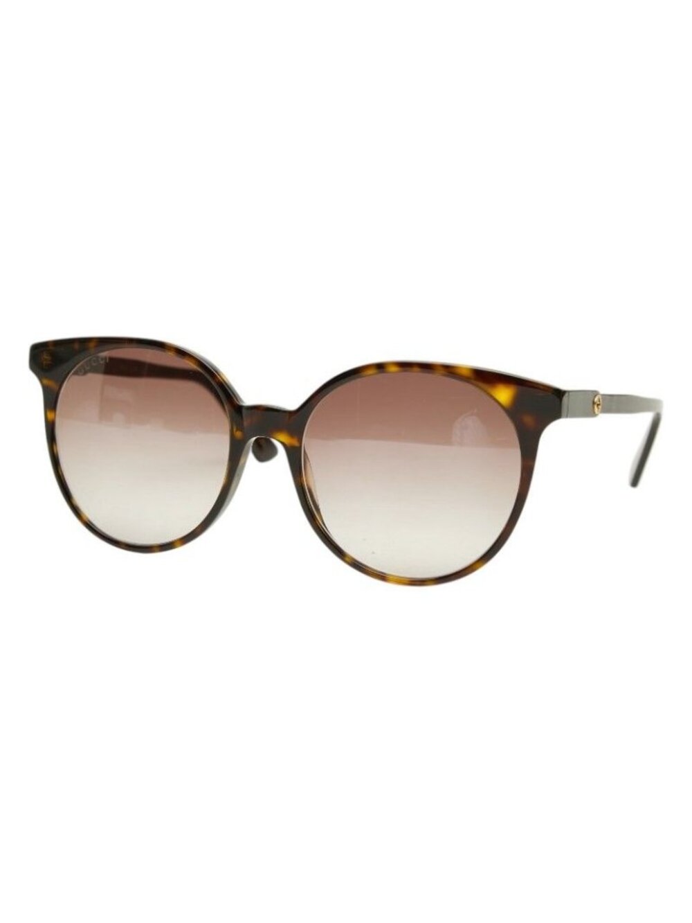 Gucci Interlocking Asian Fit Sunglasses Eyewear Brown Acetate